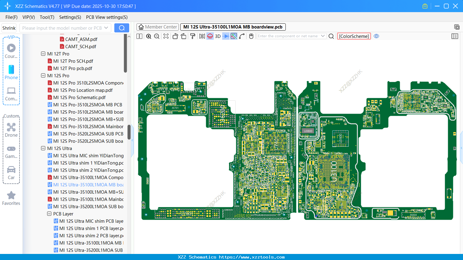 Xiaomi MI 12S Ultra-35100L1MOA MB Boardview